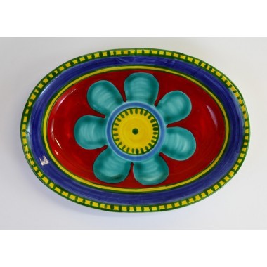Piatto Ovale Vulcano OVVU Ceramiche De Simone Piatto Ovale Vulcano OVVU Ceramiche De Simone